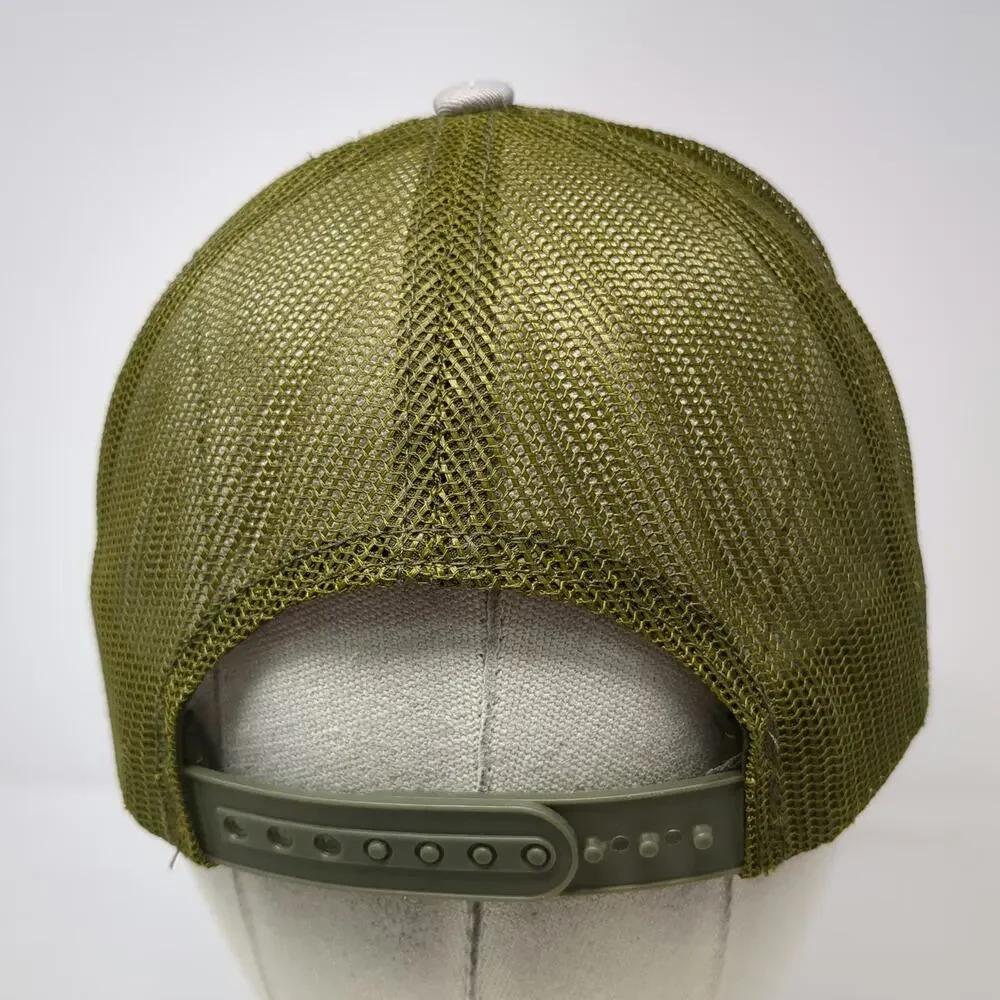 Bass Pro Shops Trucker Hat Green One Size Mesh Back Snapback Fish Patch Logo